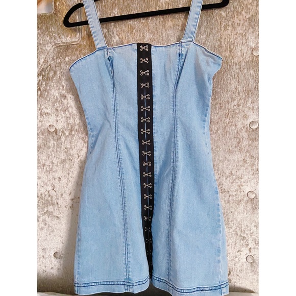 Finders Keepers Evelyn Denim Mini Dress - Picture 3 of 3